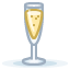 champagne emoticon