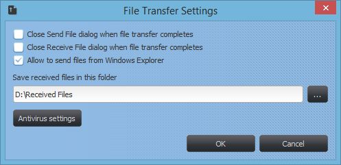 File Transfer Settings