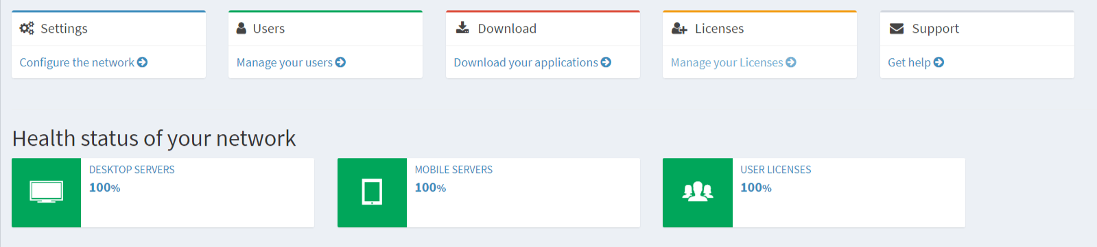 Brosix Web Control Panel