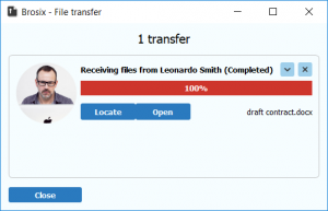 File transfer Status