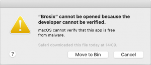 Brosix errror on mac 