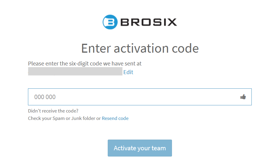 enter activation code for your network